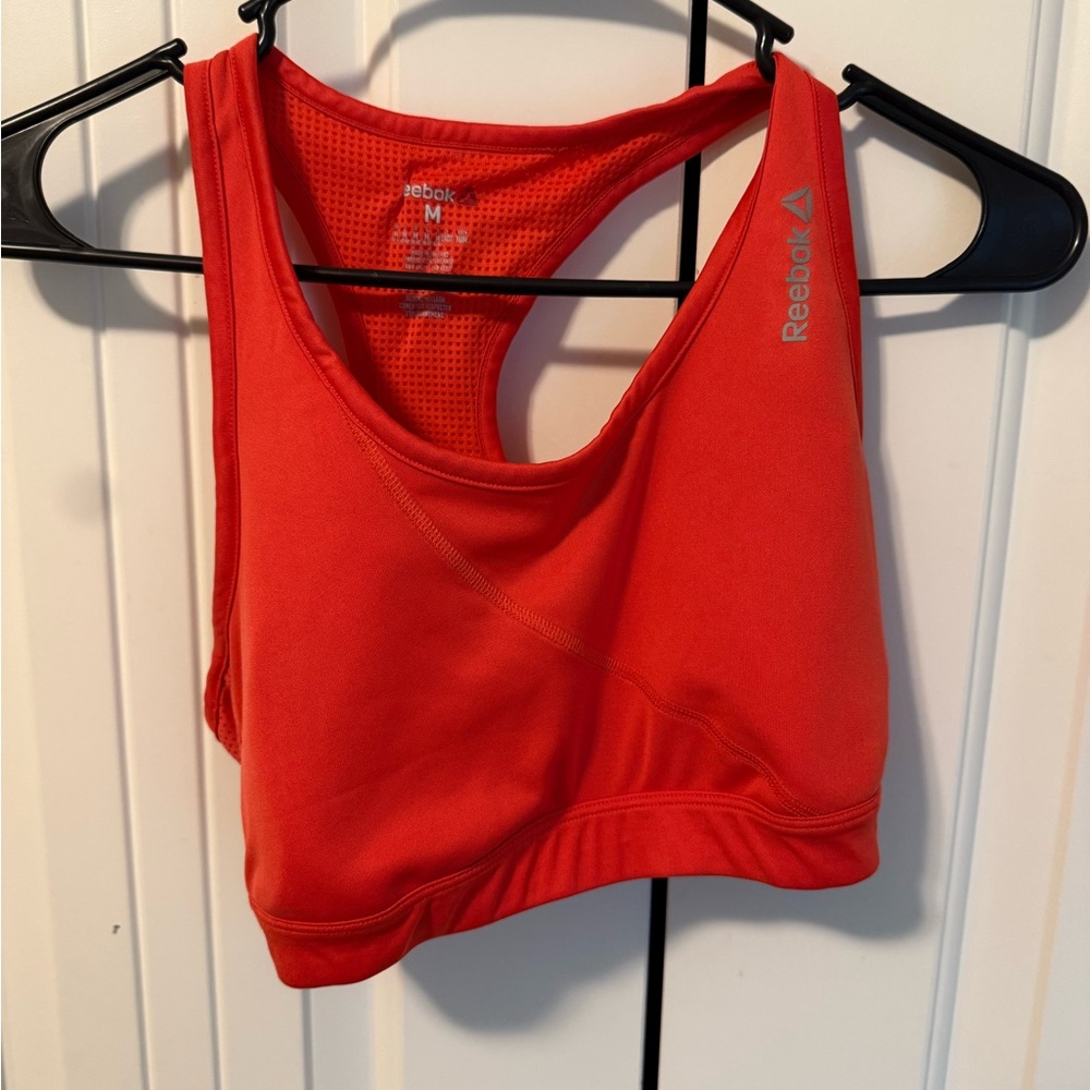 Reebok Red Racerback Sports Bra